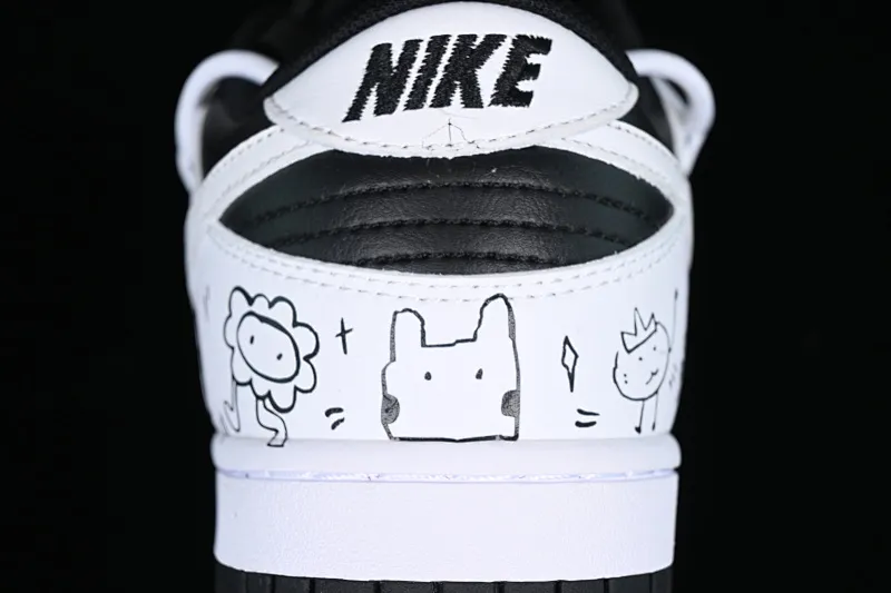 All categories Nk SB Dunk series Nk SB Dunk Low low-top sneakers Nk Dunk Low Reverse Panda-Little Monster SB strap low-top casual sneakers DD1391-100